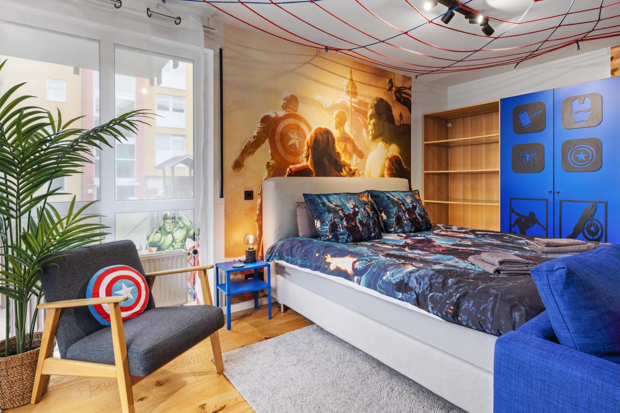 Edler Wohnraum Disney Marvel Studio Mit Balkon, Boxspringbett, Kaffeevollautomat, Lift & Parkplatz Κέμνιτς Εξωτερικό φωτογραφία